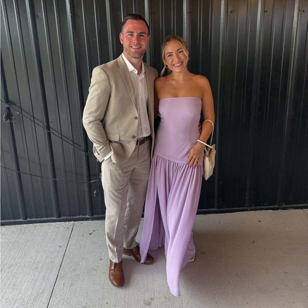 Peppermayo Exclusive - Eden Strapless Maxi Dress - Lilac - SHORT GIRL FRIENDLY